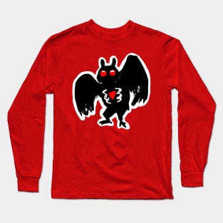 MOTHMAN buddy little baby mothman bae cute chibi Long Sleeve T-Shirt